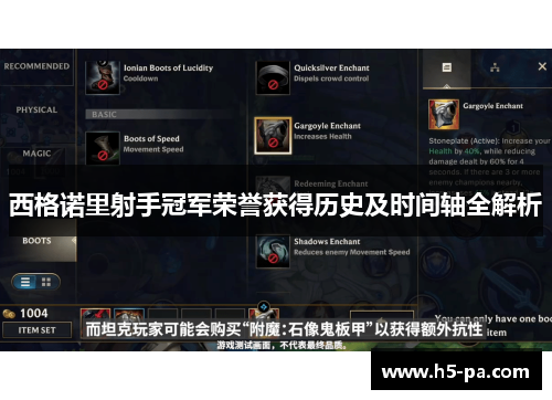 西格诺里射手冠军荣誉获得历史及时间轴全解析